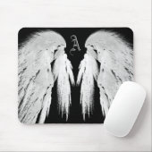 ANGEL WINGS Black Monogram Mousepad (Mit Mouse)