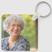 Angel Wings Black Tribute Memorial Foto Schlüsselanhänger (Rückseite)