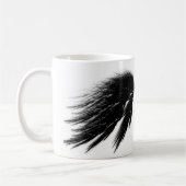 ANGEL WINGS Black + White Monogram Kaffeetasse (Links)