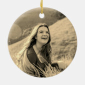 Angel Wings Blue Memorial Erinnerung Weihnachten Keramik Ornament (Hinten)