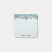 Angel Wings Blue Post-it Klebezettel (Vorderseite)