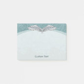 Angel Wings Blue Post-it Klebezettel (Vorderseite)