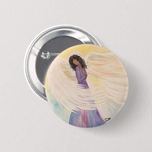 Angel Wings Button (Vorne & Hinten)