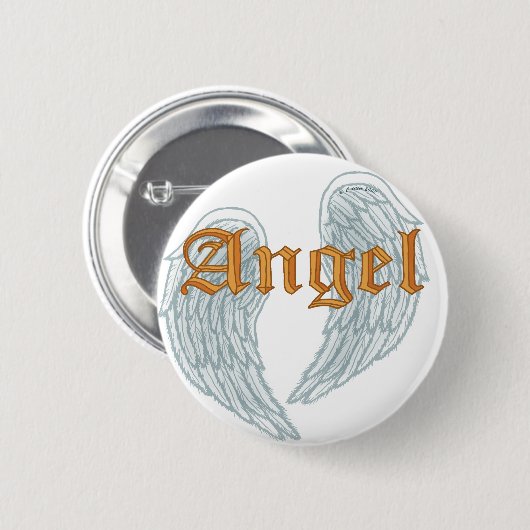 Angel Wings Button (Vorne & Hinten)