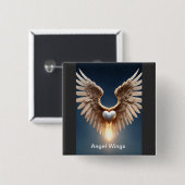 Angel Wings Buttons (Vorne & Hinten)