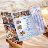 Angel Wings Celebration of Life Funeral Program Flyer