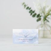 Angel Wings Christlich Business Card Visitenkarte (Stehend Vorderseite)