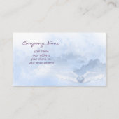 Angel Wings Christlich Business Card Visitenkarte (Rückseite)