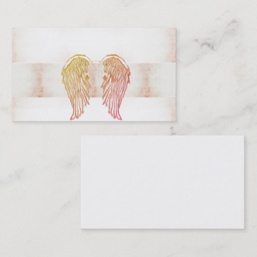 Angel Wings, Christlich, spirituell, Visitenkarten Visitenkarte (Vorne/Hinten)
