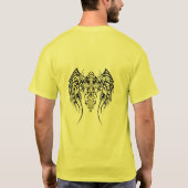 Angel Wings Cross Pattern T-Shirt (Rückseite)