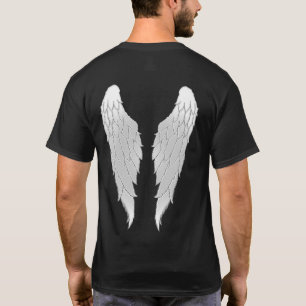 Angel Wings der weißen Kontur T-Shirt
