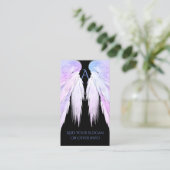 ANGEL WINGS Dreamy Beauty Black Visitenkarte (Stehend Vorderseite)