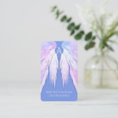 ANGEL WINGS Dreamy Soft Blue Beauty Visitenkarte (Stehend Vorderseite)