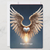 Angel Wings Einladung (Vorderseite)