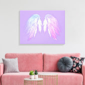 ANGEL WINGS Fairy Lila Leinwanddruck (Insitu (Wohnzimmer))