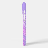 ANGEL WINGS Fairy Lila Monogram Case-Mate iPhone Hülle (Rückseite / Links)