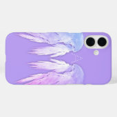 ANGEL WINGS Fairy Lila Monogram Case-Mate iPhone Hülle (Rückseite (Horizontal))