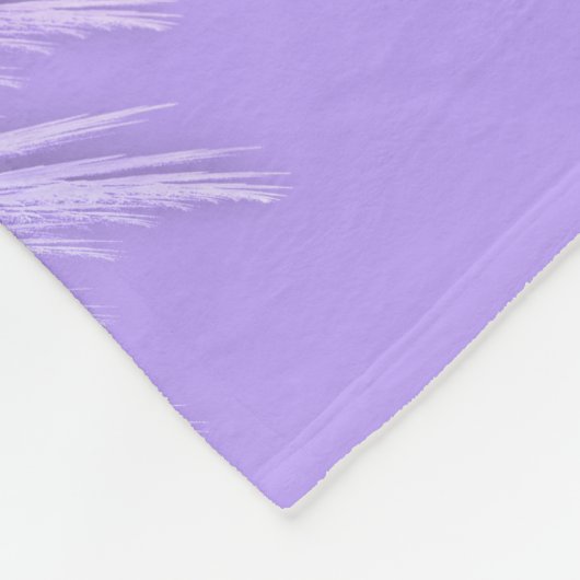 ANGEL WINGS Fairy Lila Monogram Fleecedecke (Ecke)