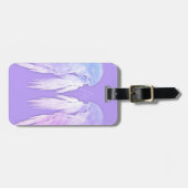 ANGEL WINGS Fairy Lila Monogram Gepäckanhänger (Vorderseite horizontal)