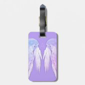 ANGEL WINGS Fairy Lila Monogram Gepäckanhänger (Rückseite vertikal)