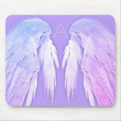 ANGEL WINGS Fairy Lila Monogram Mousepad (Vorne)