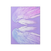 ANGEL WINGS Fairy Lila Monogram Notizblock (Rotiert)