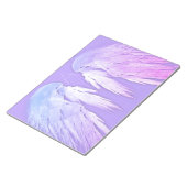 ANGEL WINGS Fairy Lila Monogram Notizblock (angewinkelt)