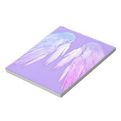 ANGEL WINGS Fairy Lila Monogram Notizblock (Rotiert)