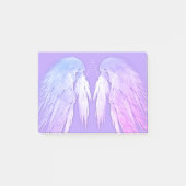 ANGEL WINGS Fairy Lila Monogram Post-it Klebezettel (Vorderseite)
