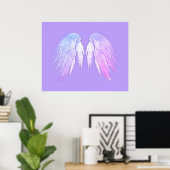 ANGEL WINGS Fairy Lila Poster (Heimbüro)