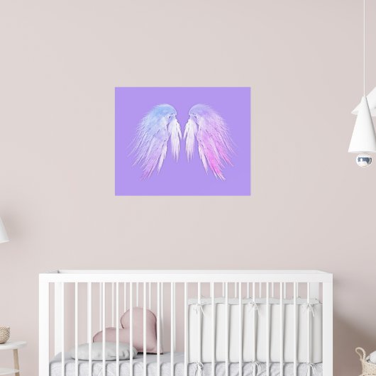 ANGEL WINGS Fairy Lila Poster (Kinderzimmer 2)