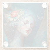 Angel Wings Fantasy Art Glass Untersetzer (Rückseite)