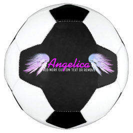 ANGEL WINGS Fantasy Color mit Lila Namen Fußball
