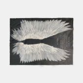Angel Wings Fleece Blanket (Vorderseite (Horizontal))
