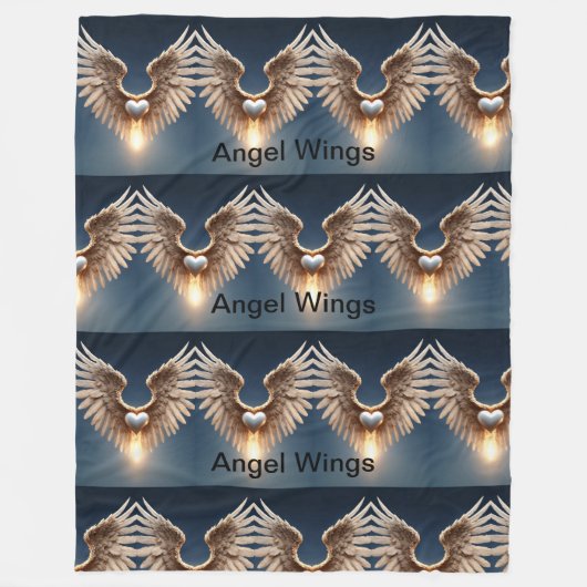 Angel Wings Fleecedecke (Vorderseite)
