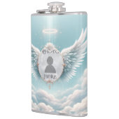 Angel Wings Foto Memorial Flachmann (Links)