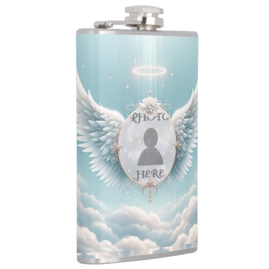 Angel Wings Foto Memorial Flachmann (Rechts)