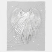 ANGEL WINGS 'Glauve' Magic Heart Fleecedecke (Vorderseite)