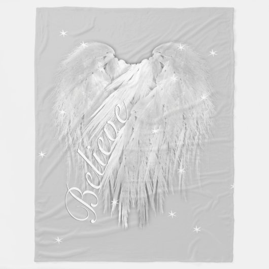 ANGEL WINGS 'Glauve' Magic Heart Fleecedecke (Vorderseite)