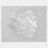 ANGEL WINGS 'Glauve' Magic Heart Fleecedecke (Vorderseite (Horizontal))