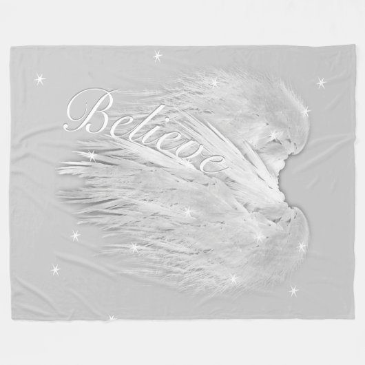 ANGEL WINGS 'Glauve' Magic Heart Fleecedecke (Vorderseite (Horizontal))