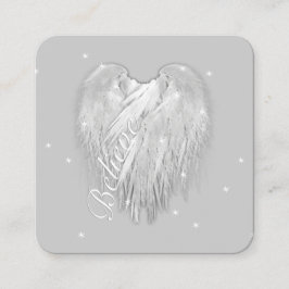 ANGEL WINGS 'Glauve' Magic Heart Quadratische Visitenkarte