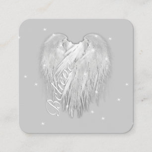 ANGEL WINGS 'Glauve' Magic Heart Quadratische Visitenkarte