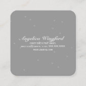 ANGEL WINGS 'Glauve' Magic Heart Quadratische Visitenkarte (Rückseite)