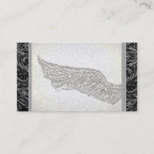 Angel Wings Glitzer Lace Singer Business Cards Visitenkarte