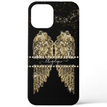Angel Wings Gold Diamond Jewel Girly Chic 