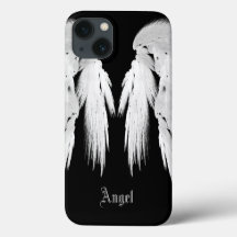 ANGEL WINGS Gray Touched Feathers Individuelle Nam