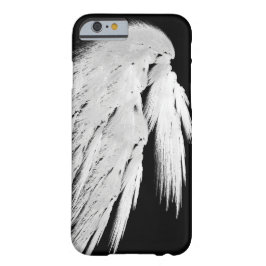 ANGEL WINGS Grey Touched Feathers Links Custom iPhone 16 Hülle