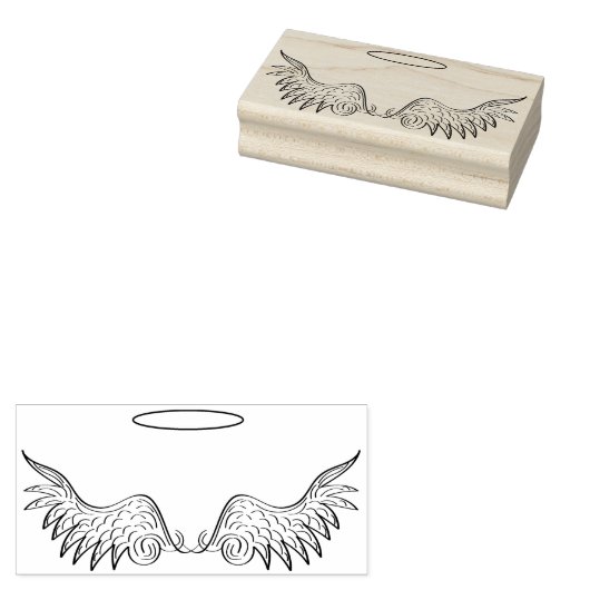 Angel Wings Gummistempel (Stempel)