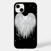 ANGEL WINGS Heart Black Starry Night Case-Mate iPhone Hülle (Rückseite)